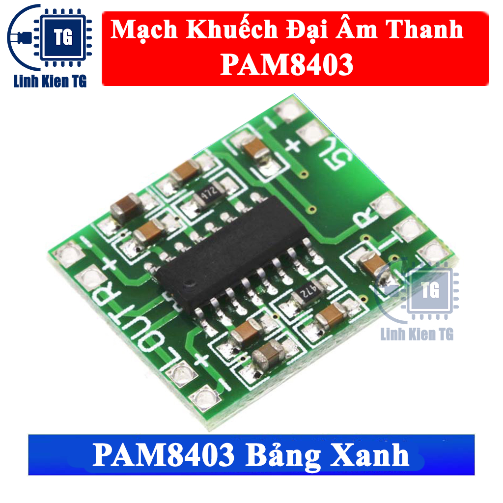 Mạch Khuếch Đại Âm Thanh PAM8403 2x3W 2.5V-5.5V nguồn USB 2 kênh