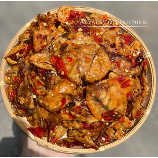 Mực rim sate hũ 300gram đồ ăn vặt sài gòn ngon