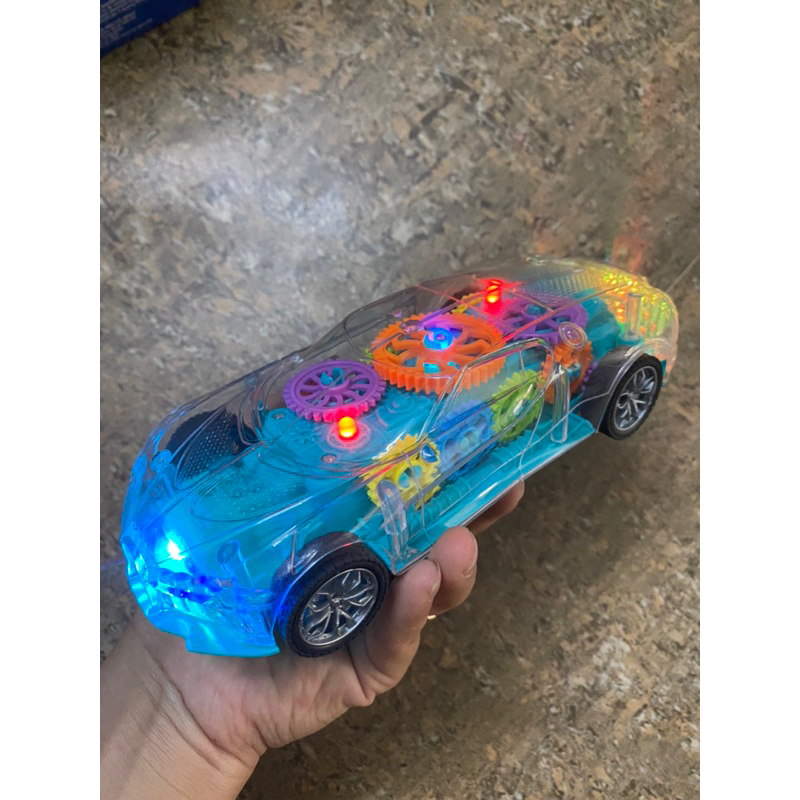 Đồ chơi xe đua ánh sáng/ đồ chơi ô tô trong suốt có nhạc, có đèn cho bé. hkm Vitadairy