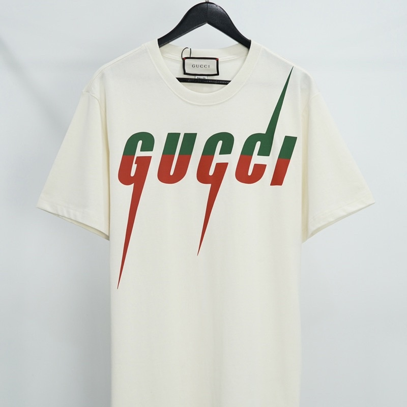 Áo Thun GUCCl Tia Sét In Chuyển Nhiệt Chất Liệu Cotton Cao Cấp Form Unisex Siêu Đẹp 2023 - Áo Thun Cotton Cao Cấp