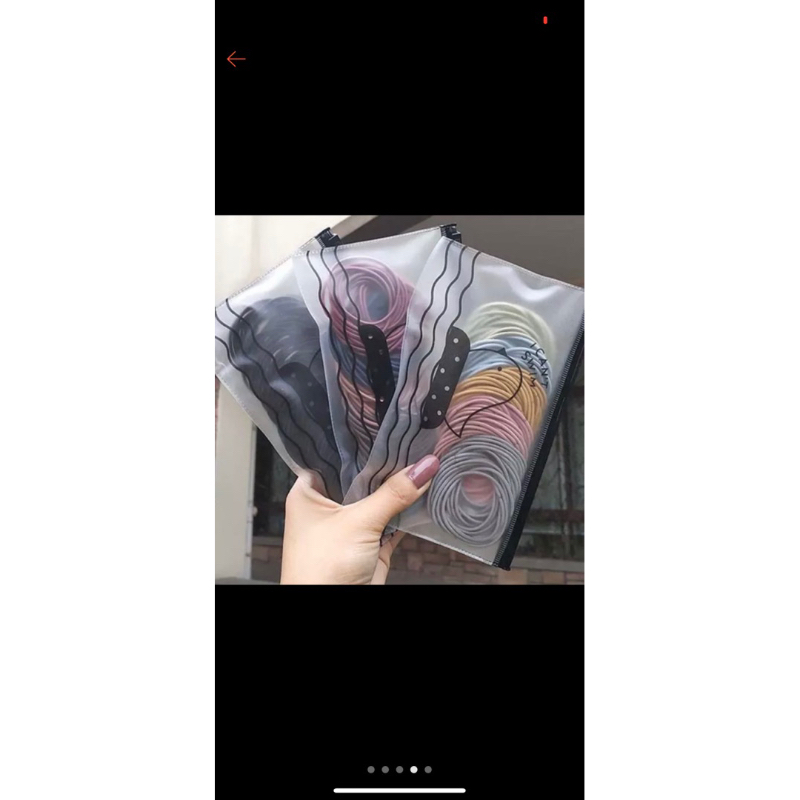 Combo set 100 Dây chun buộc tóc - có túi zip