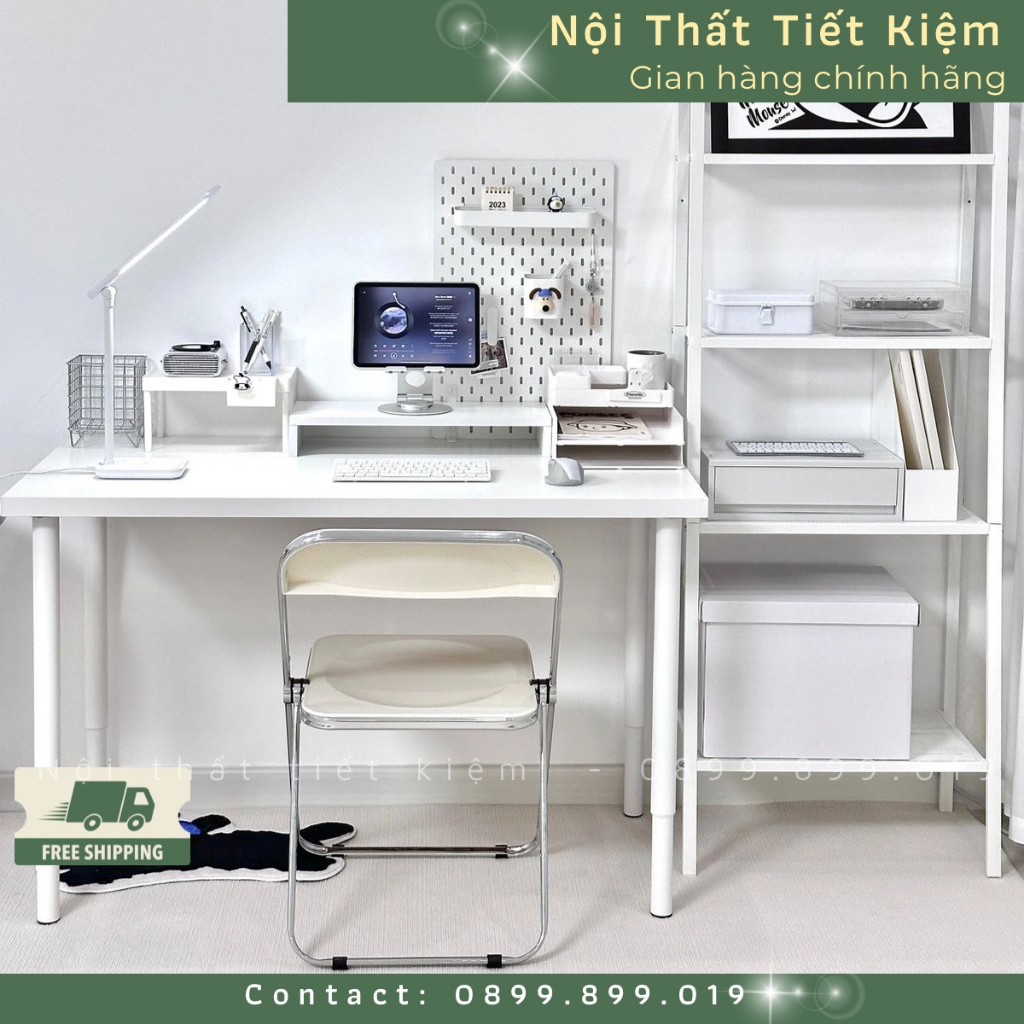 Bàn làm việc gỗ Nội Thất Tiết Kiệm đã lắp sẵn dùng làm bàn học cho bé thiết kế theo ikea BLV678889