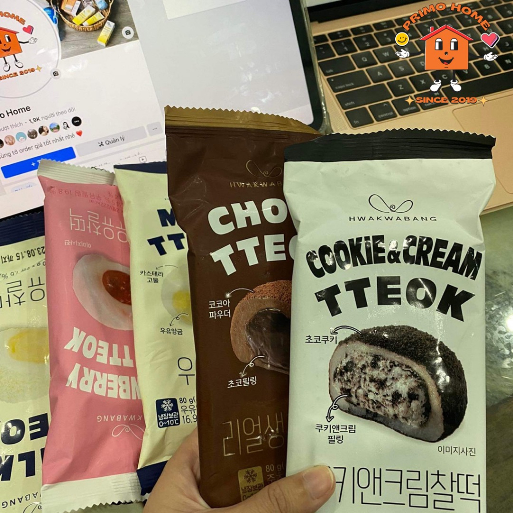 Mochi TTeok Hàn Quốc 4 vị siêu ngon