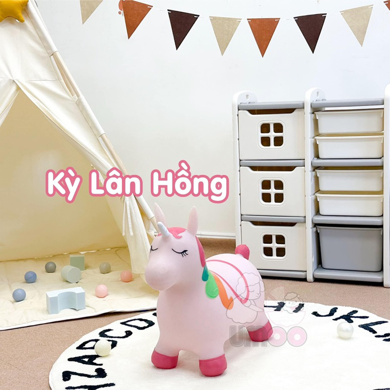 Thú Nhún Cao Su Bơm Hơi  Umoo/ToysHouse- Tiêu chuẩn xuất khẩu Mỹ