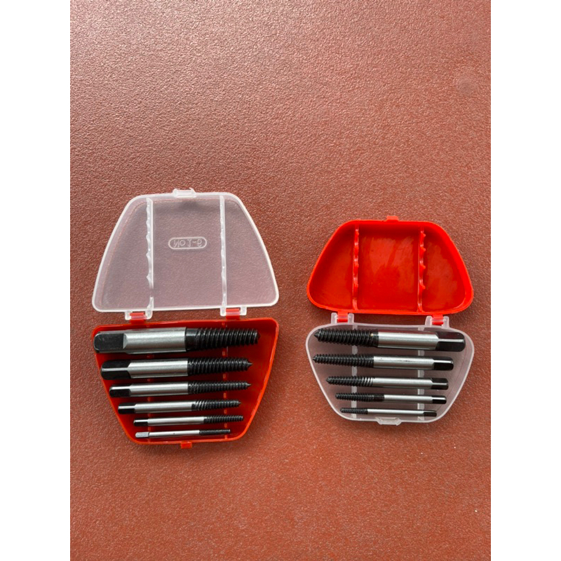 Bộ Mũi Tháo Bu Lông Ốc Vít gãy 5 Chi Tiết Và 6 Chi Tiết TaRo Ren Ngược