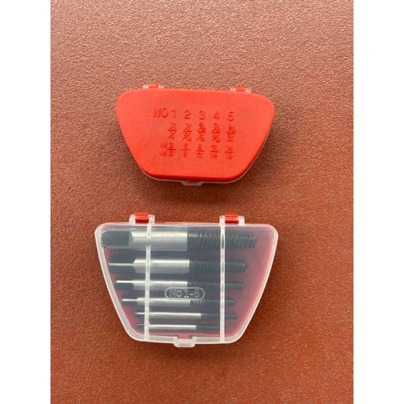 Bộ Mũi Tháo Bu Lông Ốc Vít gãy 5 Chi Tiết Và 6 Chi Tiết TaRo Ren Ngược