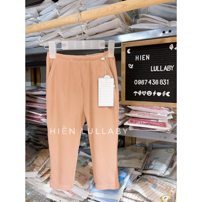 Quần nỉ nhung cho bé trai, bé gái 6m-4y