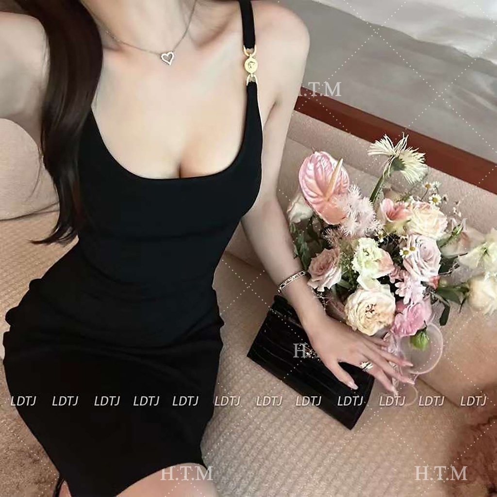 Váy hai dây hoạ tiết Versac