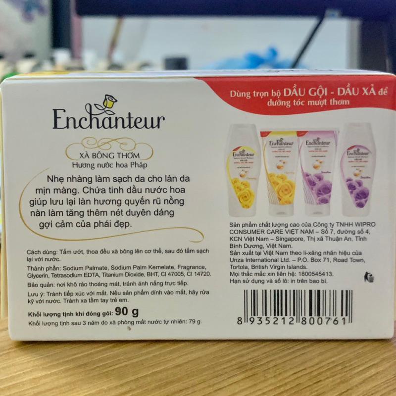 Xà bông thơm Enchanteur Deluxe Charming 90g