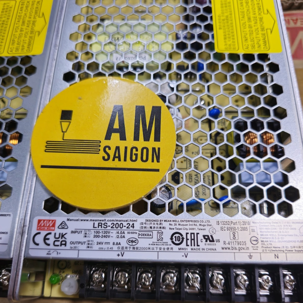 Nguồn tổ ong Meanwell LRS-200 12V 24V New 100% chính hãng bảo hành 12 tháng
