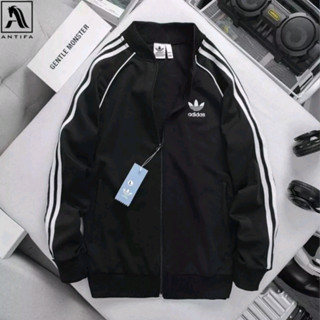 Áo Khoác Bomber Loại 1 Adidas Thể Thao Nam Nỉ Dày Co Giãn Áo Khoác 3 Sọc kẻ Trắng NAM NỮ