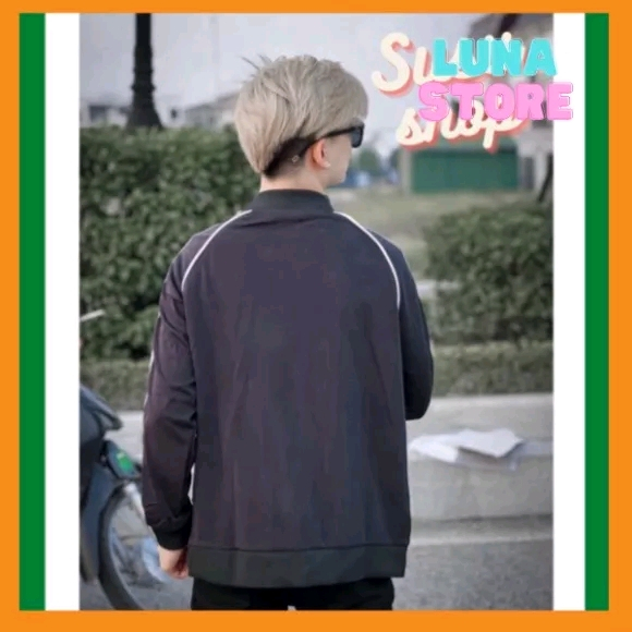 Áo Khoác Bomber Loại 1 Adidas Thể Thao Nam Nỉ Dày Co Giãn Áo Khoác 3 Sọc kẻ Trắng NAM NỮ