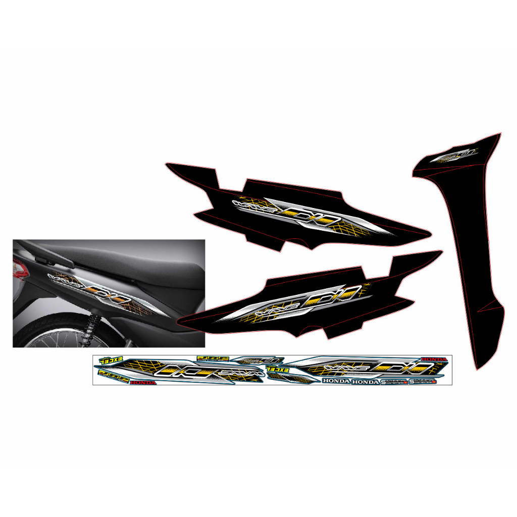 TEM ZIN HONDA WAVE 2024 XE ĐEN !