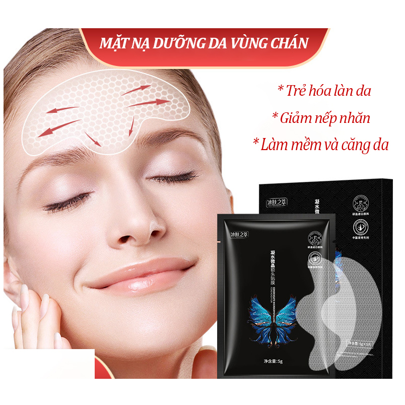 Set 1 HỘP Mặt nạ dưỡng da vùng chán, rãnh cười, khóe miệng giảm nhăn, chống lão hóa, dưỡng ẩm cho da M11