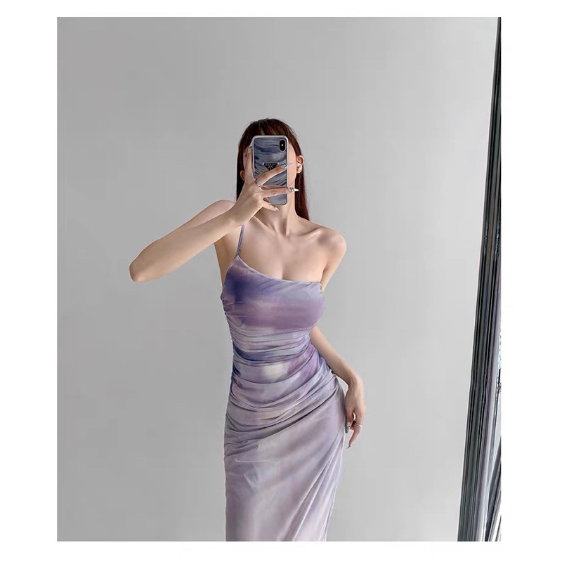 Order 15 ngày-Đầm sheer loang #1336