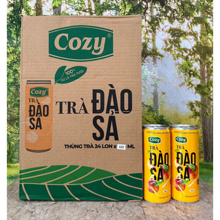 1 thùng trà đảo sả cozy/24 lon*320ml