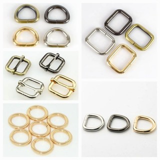 Sỉ 10 cái khoen túi xách, khoen D, khoen vuông, tăng giảm quai túi xách