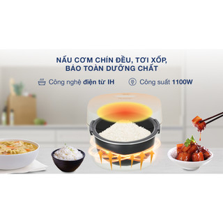 [HÀNG CHÍNH HÃNG] Nồi cơm cao tần Sharp 1.2 lít KS-IH122V-WH