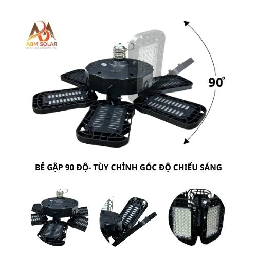 Đèn Năng Lượng Mặt Trời 600W, Chiếu Sáng Trong Nhà, Có Thể Bẻ Gập Cánh- ABM SOLAR