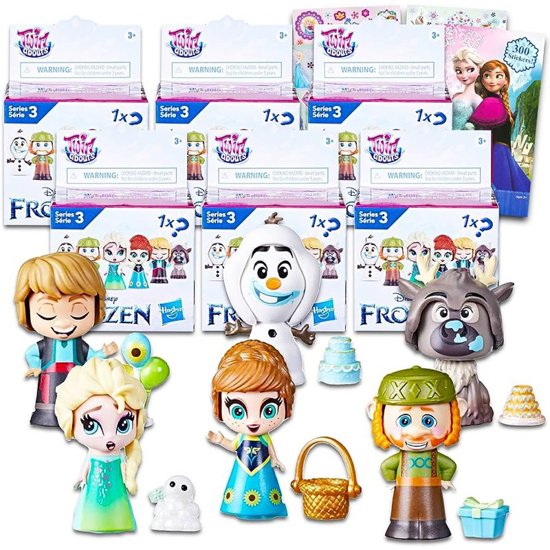 Đồ chơi nhân vật Disney Frozen set 6 kèm phụ kiện quà tặng mini