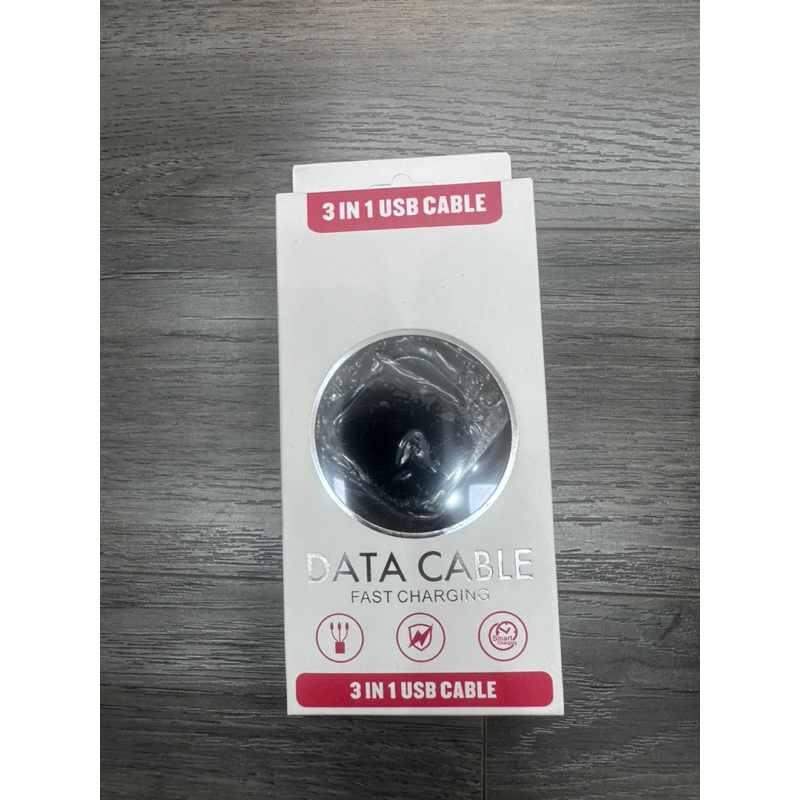 Cáp sạc 3 trong 1 dây rút tiện lợi