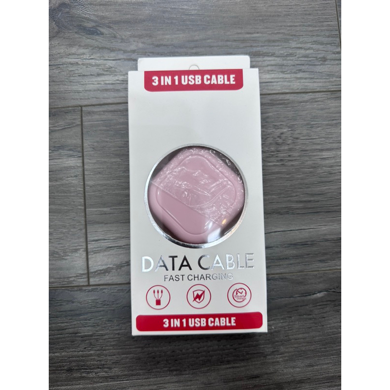 Cáp sạc 3 trong 1 dây rút tiện lợi