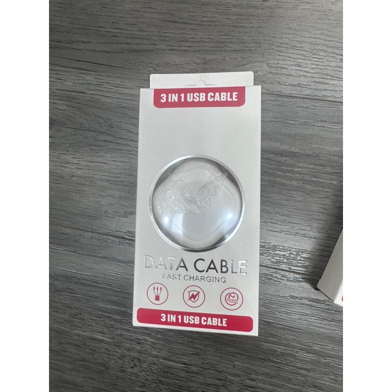 Cáp sạc 3 trong 1 dây rút tiện lợi