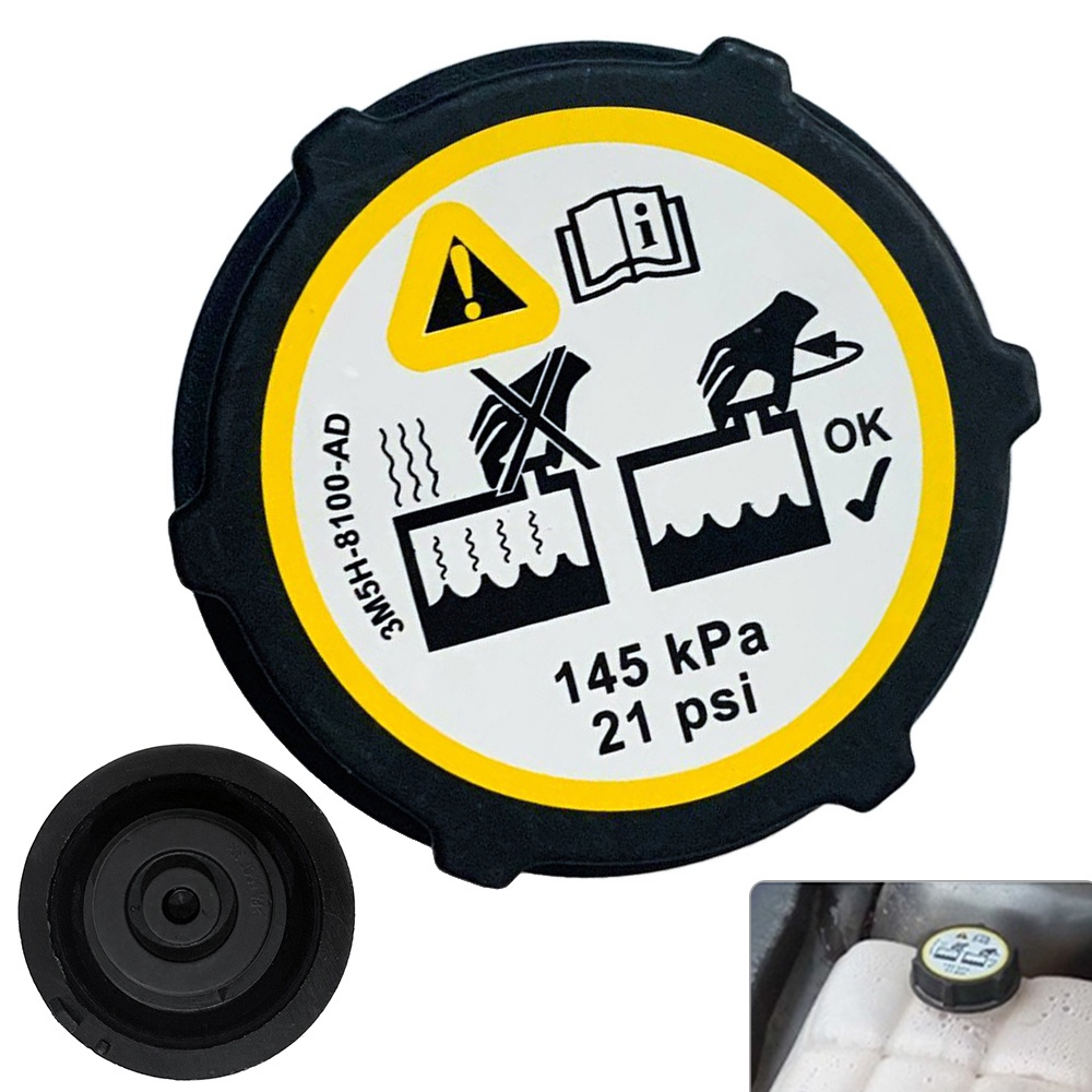 Nắp đậy bình nước làm mát 6cm, tản nhiệt cho xe hơi Ford Focus Fiesta C-max Mondeo Transit 3M5H8100AD, ô tô