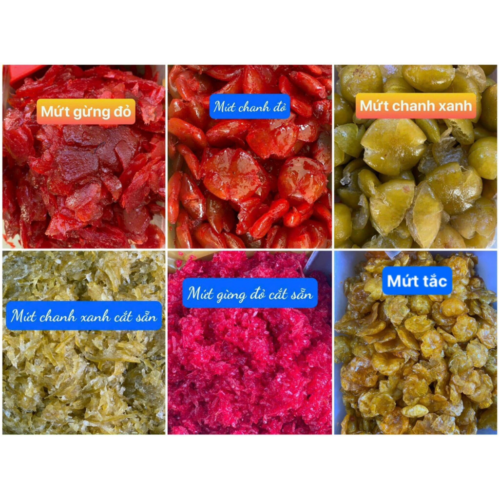 Nguyên liệu làm bánh trung thu thập cẩm