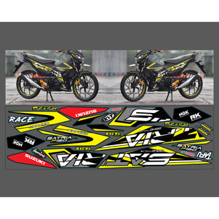 Tem chế satria vàng đen !