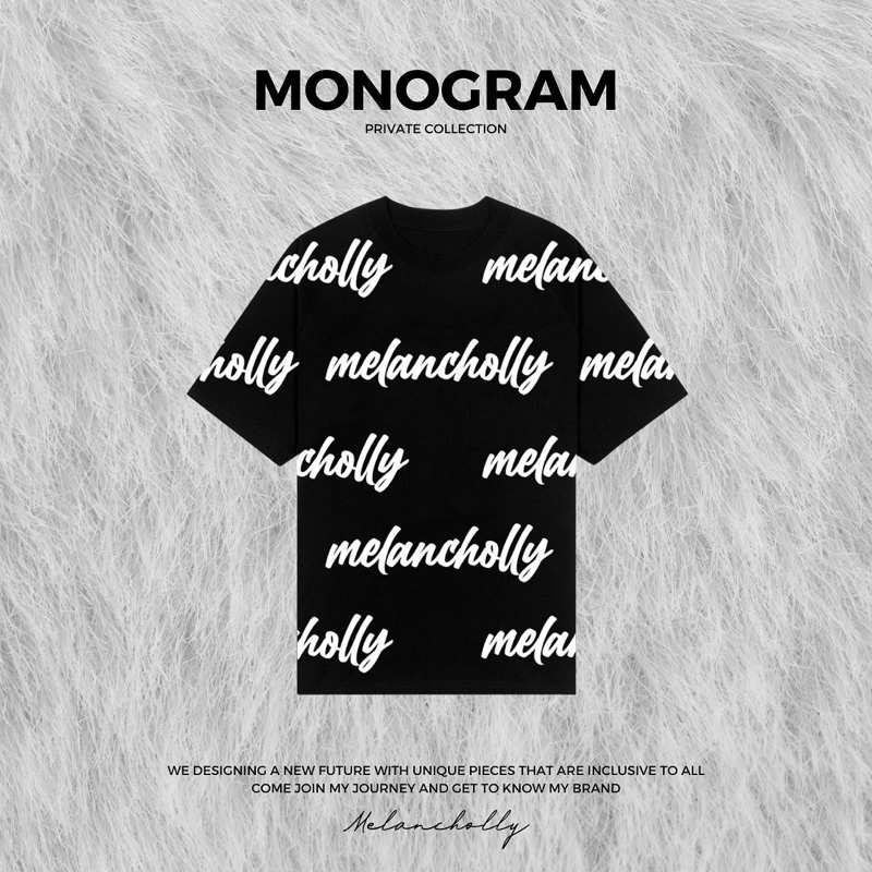 Melancholly " Monogram " Signature T-Shirt