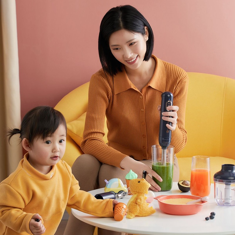 Bộ Máy Xay Dầm Đa Năng Không Dây 3 In 1 BEAR JBQ-B04L1 - Cáo Đeo Nơ