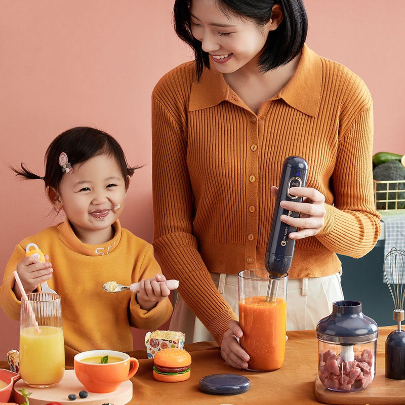 Bộ Máy Xay Dầm Đa Năng Không Dây 3 In 1 BEAR JBQ-B04L1 - Cáo Đeo Nơ