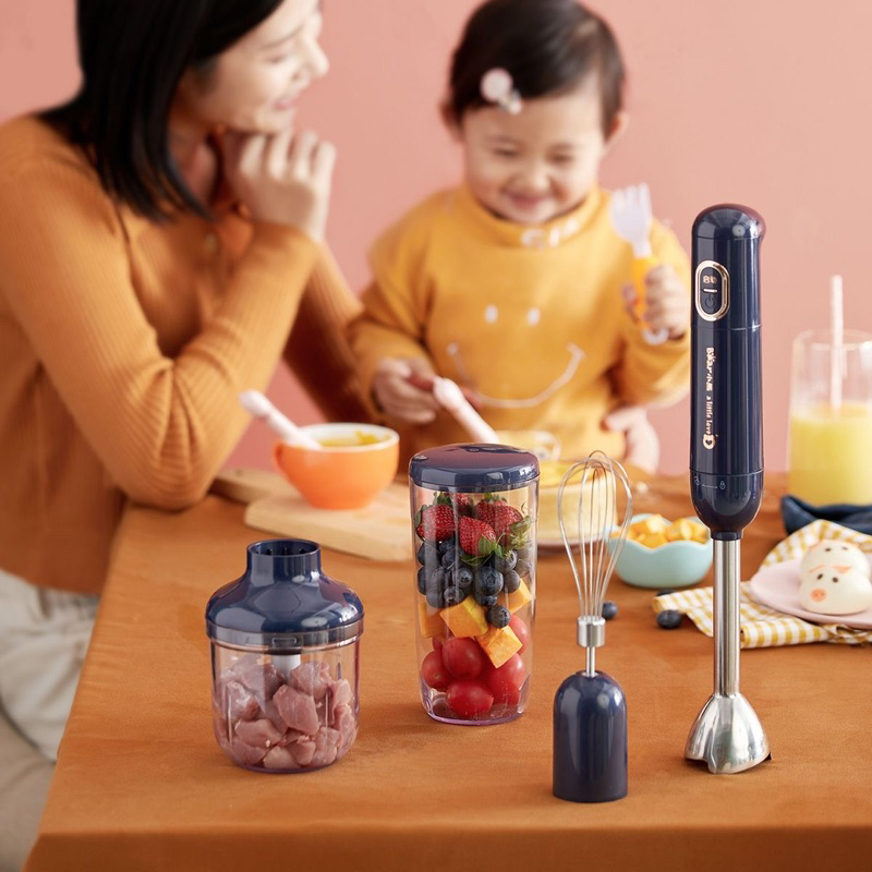 Bộ Máy Xay Dầm Đa Năng Không Dây 3 In 1 BEAR JBQ-B04L1 - Cáo Đeo Nơ
