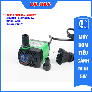Máy bơm tiểu cảnh, bể cá mini BKL 5w | Siêu êm - Có núm vặn cơ chỉnh lưu lượng