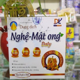 Dung dịch nghệ - mật ong Daly Giảm acid dịch vị ,giảm viêm loét dạ dày.