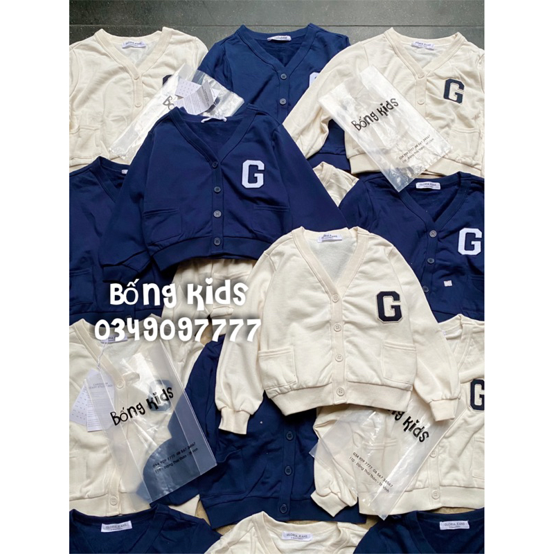 Áo Cardigan Nỉ Bé Gái Chữ G GÊ