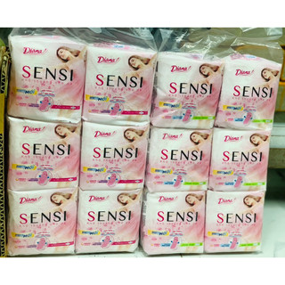 Bịch 6goi BVS Diana sensi siêu mỏng có cánh/không cánh 8 miếng