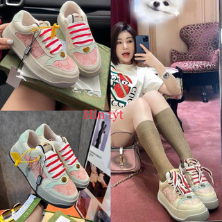 Giày thể thao pha màu độn đế sneaker ong Fullbox