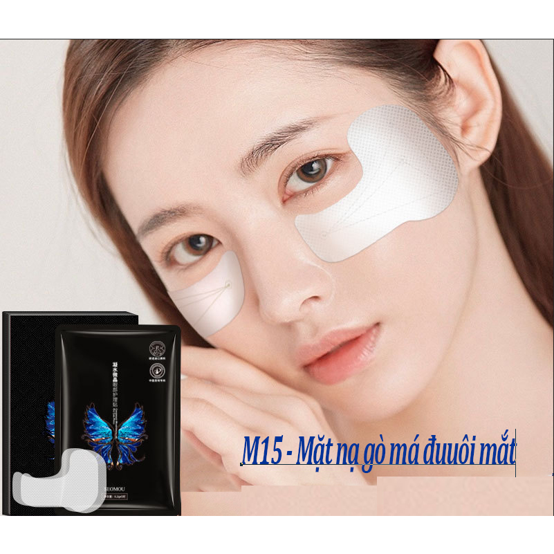 Set 1 HỘP Mặt nạ dưỡng da vùng chán, rãnh cười, khóe miệng giảm nhăn, chống lão hóa, dưỡng ẩm cho da M11