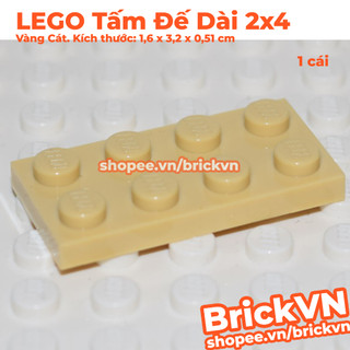 [1 Cái] LEGO Tấm Đế 2x4 Vàng Cát ID 4114309 3020