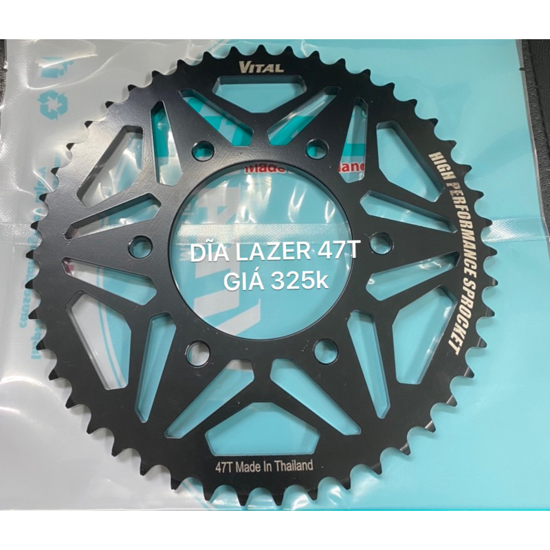 Nhông dĩa tải Exciter 150, Ex150, Ex 155, Fz150i, TFX 150, R15 cũ, M Slaz>> Size Từ 41 đến 48  Nhông sên dĩa VITAL