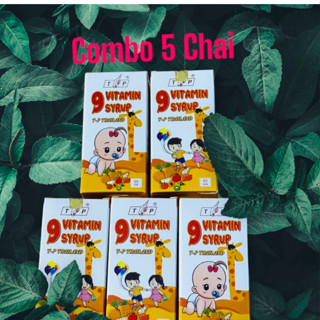 [Giá Sỉ 5 Chai] Siro Ăn ngon tăng cân 9 Vitamin TP Thái Lan