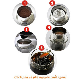 Phin pha cafe inox long cam đủ kích cỡ
