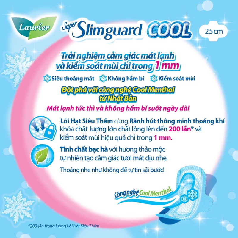 Combo 5 gói  Laurier supper slim guard 1mm cao cấp