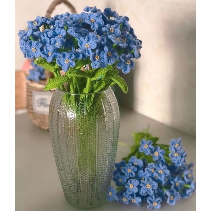 Hoa lưu ly len handmade