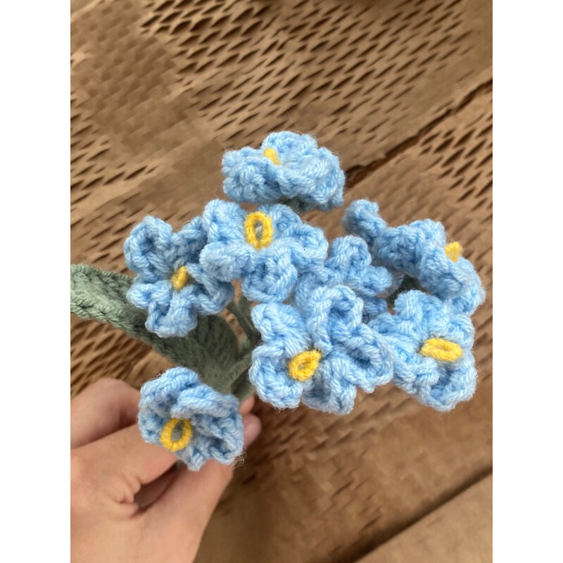 Hoa lưu ly len handmade