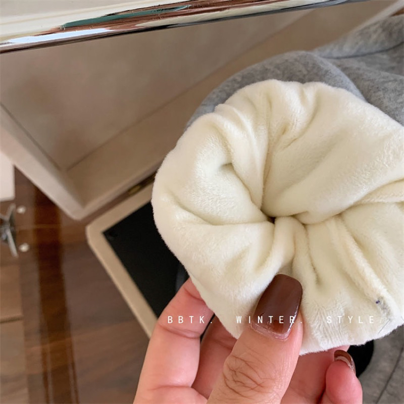 Áo hoodie lót lông hoạ tiết chữ in kiểu dáng basic cho bé tra bé gái - áo hoodie ấm áp cho bé