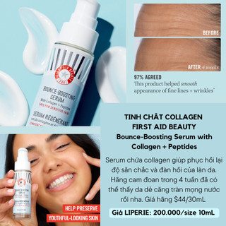 Tinh chất collagen First Aid Beauty Bounce-Boosting Serum with Collagen + Peptides