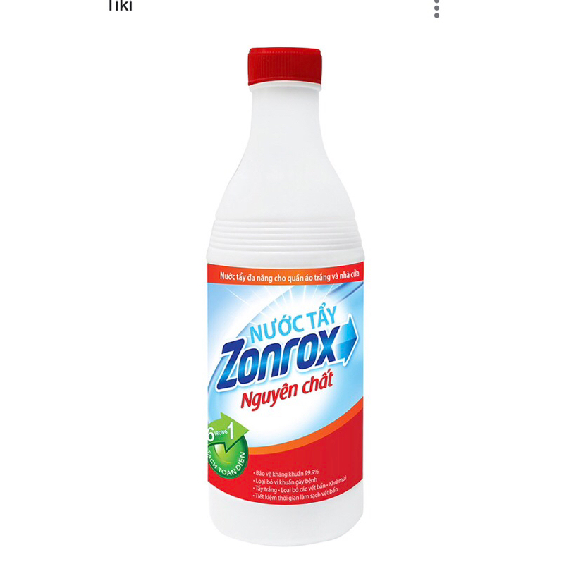 Nước tẩy quần áo Zonrox nguyên chất 500ml